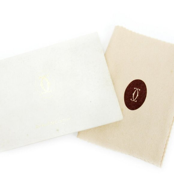 AUTH Cartier Pouch Must Line Bordeaux Leather - Picture 3 of 6